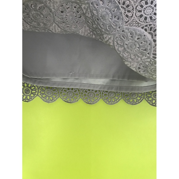 The Limited Intricate Floral Lace Gray Skirt Sz 6 - Picture 3 of 8